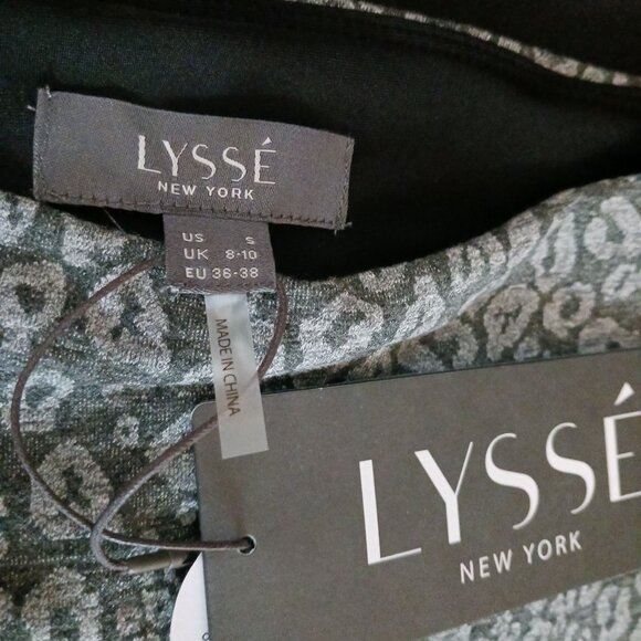 NEW‎ Lyssé Jacquard Leggings High Waisted Sculpting Fit, Charcoal Tabby, Size S - Picture 10 of 14